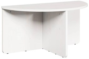 Dohányzóasztal 2 pcs Fehér 79 x 39.5 x 40 cm Tömör fenyőfa