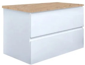Fürdőszoba szekrény takarólemezzel SAT B-Way 79x50x45 cm fehér fényű BWAY280WDOAK