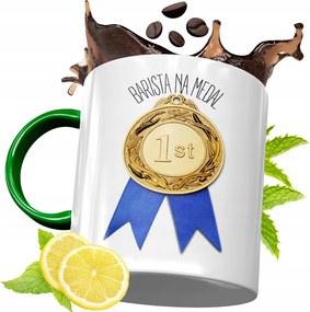 Zöld Bögre Baristáknak Születésnapi Ajándék fényképes nyomtatással