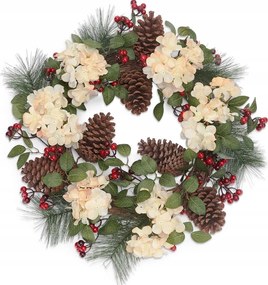 Nagy Karácsonyi Ajtókoszorú 50cm Dísz /21