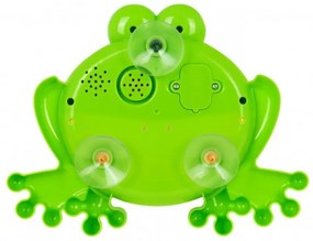 Buborékfújó játék fürdőkádba, zenélő béka, tapadókorongos rögzítéssel, 18 hónap +