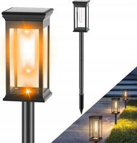 2X Napelemes Lámpa Beszúrható Kerti Vízálló Szürkület Érzékelő Izzó