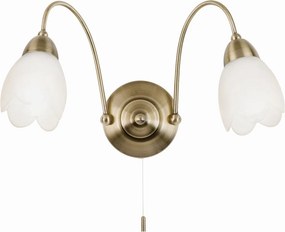 Endon PETAL 124-2WBAB Fali lámpa 2x40W/E14 IP20