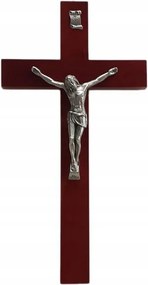 Fa akasztós kereszt h40cm Cseresznye 06095