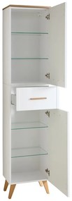 Fehér fürdőszoba szekrény 184x45 cm Quickset 383 – Pelipal