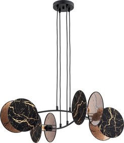 Emibig modern függeszték motif fekete arany emi1327/4