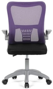 Gyerek forgószék lila hálós háttámlával. KA-K2008 PUR