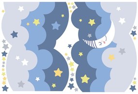 Scandinavian Clouds With Stars And Moon falmatrica - Ambiance