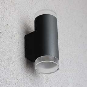 BRILAGI - RGBW LED kültéri fali lámpa MATERA 2xGU10/4,8W/230V fekete IP54