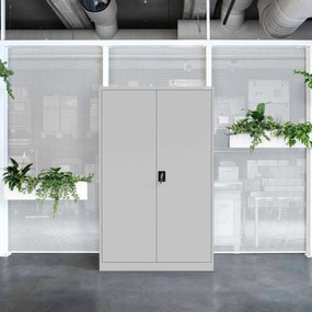 Fém iratszekrény JAN II, 1150 x 185 x 400 mm, szürke