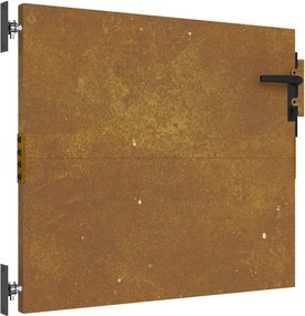 vidaXL famintás corten acél kerti kapu 85x100 cm