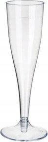 Pezsgős poharak Eldobható pezsgős pohár színtelen 100ml 12db