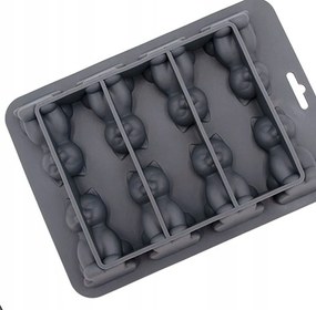 Szilikon jégforma cicáknak, macskáknak [Fekete szín]