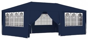 kék rendezvénysátor oldalfalakkal 4 x 6 m 90 g/m²