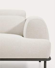 Bézs zsenília állítható kanapé 214 cm Aurum – Kave Home