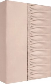 Szatén gumis lepedő 200x220 cm bézs