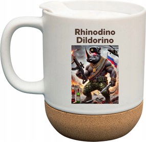 Bögre Fehér Parafa Viral Italian Brainrot Mem Tiktok Rhinodino Dildorino