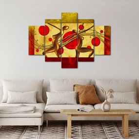 Absztrakt kép két nővel (150x105 cm)