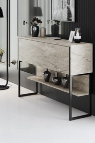 Komód Luxe - Travertine, Black