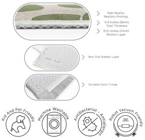 Zöld mosható szőnyeg 160x230 cm Green Meadow – Mila Home