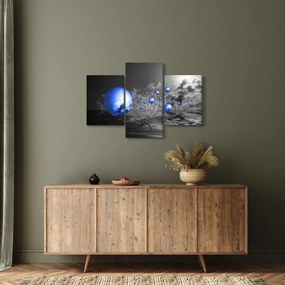 Világoskék gömbök képe (90x60 cm)