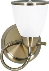 KAJA K-JSL-6059/1W AB PLATO Bronz Színű Fali Lámpa 1xE14 10W IP20