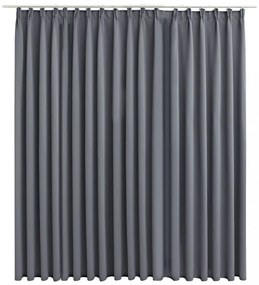 szürke sötétítőfüggöny kampókkal 290 x 245 cm