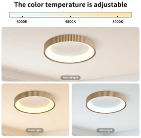 Brilagi - LED fényerőszabályozható mennyezeti lámpa FALCON MODERN LED/30W/230V 40 cm bézs+távirányító