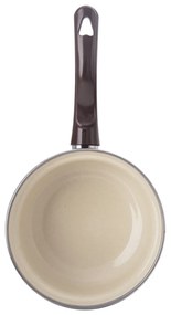 Orion Smaltált serpenyő szegéllyel, barna, átmérő14 cm, 14 cm átmérőjű
