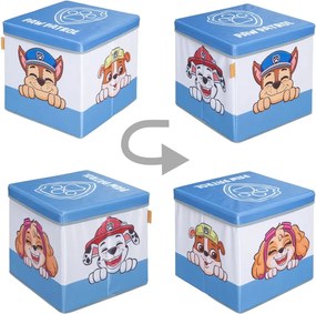 Textil játéktároló doboz 30x30x30 cm Paw Patrol – Roba