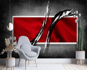 Gario Fotótapéta Geometrikus kompozíció piros színben Anyag: Vlies, Méret: 100 x 70 cm