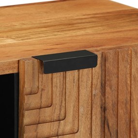 TV Szekrény 80x31,5x46 cm Tömör Akácfából