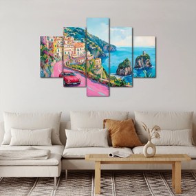 Kép - Rózsaszín part menti út (150x105 cm)