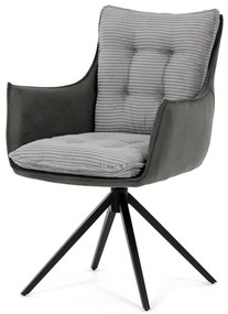 Szürke kordbársony Étkezőszék. DCH-D1345 GREY2