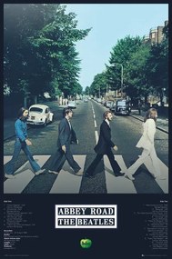 Plakát Beatles - Abbey Road Tracks, (61 x 91.5 cm)