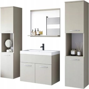 Milano XL fürdőszobabútor szett, szekrény, tükör, mosdó