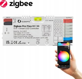 ZigBee vezérlő 5 az 1-ben Led szalag Tuya Smart Home Assistant Hue 5-24V