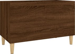 vidaXL barna tölgyszínű szerelt fa hanglemezszekrény 74,5x38x48 cm