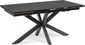 Kihúzható kerámia étkezőasztal 160–240 cm méretben, fekete színben BRUNO