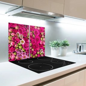 Üveg vágódeszka Roses 60x52 cm