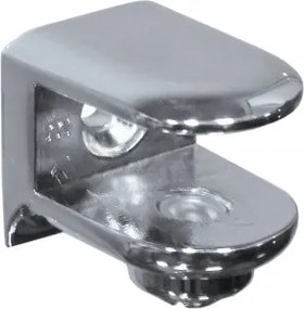 Polctartó üvegpolchoz 6-11mm Króm 20x26mm