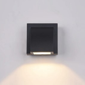 ITALUX PL-436B EDGAR Modern Kültéri Fali Lámpa Fekete LED IP54