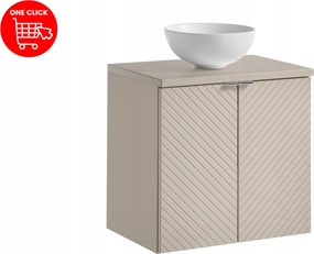 60cm-es bútorszett Domi pulttal és pultra szerelhető mosdóval