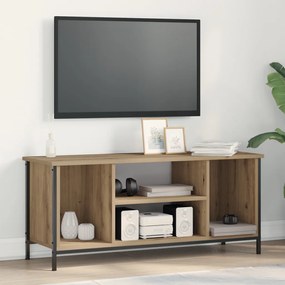 TV állvány Tölgyfa MDF, Fém 102 x 35 x 45 cm TV állvány