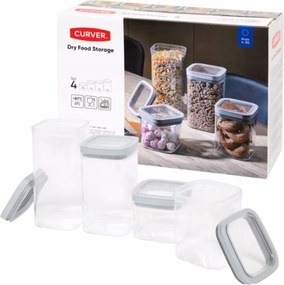 Curver Tárolódoboz Készlet Konyhai Rendszerezők Fedéllel x4