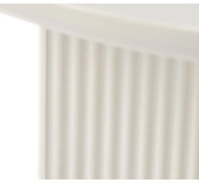 Világosszürke kerek dohányzóasztal ø 80 cm Palma – Unique Furniture