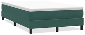 sötétzöld bársony rugós ágy matrac nélkül 120x210 cm