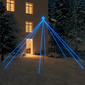Kül- és beltéri kék karácsonyi favilágítás 800 LED-del 5 m
