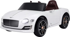 HOMCOM Elektromos gyerekautó Bentley GT, 2.4G távirányítóval, MP3, zene, kürt, LED fények, fehér
