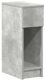 2 db betonszürke éjjeliszekrény fiókkal 20 x 36 x 60 cm
